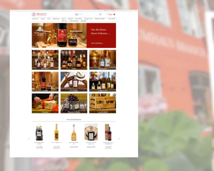 German based rum manufactory Braasch is a family owned business using our web services since almost 10 years.